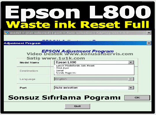 Epson L800 Reset Programi 