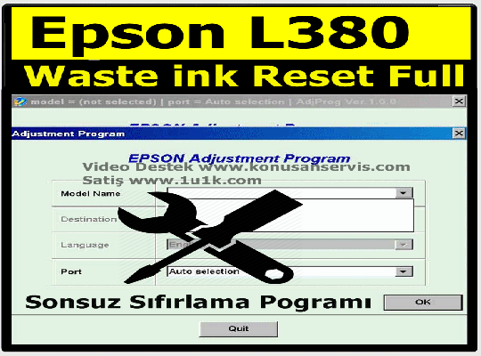 Epson L380 | Epson Pad Resetter