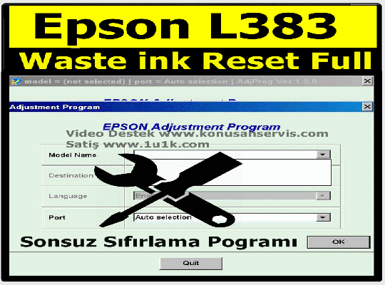 Epson L383 Reset Programi